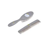 BEBE DOUCEUR, Essen'Ciel 2-Piece Children's Hairdressing Set with Comb and Brush Cloud