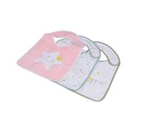Bébé Douceur, Essen'Ciel Set of 3 Polyester Bibs 23 x 35 cm