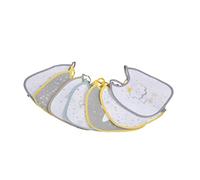 Bébé Douceur, Essen'Ciel Set of 7 Weekly Bibs with Ties Polyester 17.5 x 17.5 cm