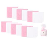 BEBE FAVOUR 12 Pack Baby Washcloths 100% Cotton - Small Terry Wash Cloths 8" x 8" Soft Face Washcloth for Hand Body Sensitive Skin Thin Absorbent Wipes for Newborns Infant
