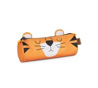 Bebe Friends Barrel Pencil Case with Ears, Tiger Design School Pouch