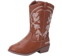bebe Girls Western Cowboy Boot with Easy Side Zipper (Little Kid/Big Kid)