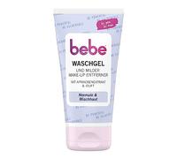bebe Wash Gel & Mild Eye Makeup Remover (150 ml), Fruity Scented Facial Cleanser with Apricot Extract for Normal Skin & Combination Skin