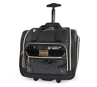 Bebe Women's Danielle-Wheeled Under The Seat Carry on Bag, Croc Black, One Size, Danielle - Wheeled Under The Seat Carry on Bag