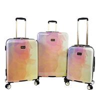 Bebe Women's Emma 3 Pc Spinner Suitcase Set, Gradient Poly, One Size, Emma 3 Pc Spinner Suitcase Set