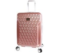 Bebe Women's Stella 21" Hardside Carry-on Spinner Luggage, Rose Gold, One Size