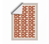 BEBEBE Repetition Typography Unframed Wall Art Print A2 (59.4×42cm), Wall Decor for Living Room, Bedroom, Office & Home, Art Gift
