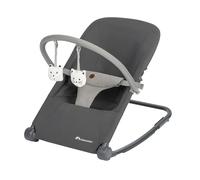 Bebeconfort Aster Baby Rocker, 0-2 Years, Tinted Graphite | Lightweight Baby Rocker (2.7 kg), Ultra-Flat Folding, Adjustable Backrest, Removable Toy Arch, Stationary Mode