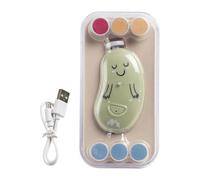 Bebeconfort Electric Baby Nail File, from Birth, for Babies and Toddlers, 7 Nail Files with Different Textures, USB-C Charging, 3 Speed Settings, Built-in LED Light, Storage Case Included, Green