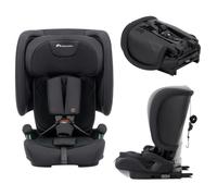Bebeconfort Ever & Go i-Size, ISOFIX Car Seat, 76-150 cm, Full Black | Foldable Travel Car Seat, 15 Months - 12 Years, Compact & Lightweight (6 kg), 15 Headrest Positions