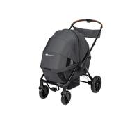 Bebeconfort Helios, Double Pram from Birth, 0-4 Years, 0-22kg, 2 Face-to-face Seats, Large All-Terrain Wheels, Compact Folding, Trolley on Wheels, Protective Canopy, Mineral Graphite