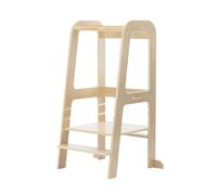 Bebeconfort Hoya, Baby and Toddler Learning Tower, 1.5-6 Years (10-30 kg), 3 Adjustable Heights, Certified Safety, 6.2 kg Lightweight Toddler Step Stool, Long-lasting Design, Natural Wood