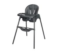 Bebeconfort Meely Plus, 2-in-1 Baby High Chair, 6 Months - 3 Years, Padded Cushions, Lightweight (4 kg) Toddler Chair, Adjustable Footrest and Tray, One-Hand Reclinable Backrest, Tinted Graphite
