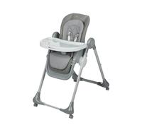 Bebeconfort Olea Folding Baby High Chair, 0-15 kg, Tinted Grey | Baby High Chair, 0-3 Years, Fully Adjustable, 9 Height Positions, 3 Recline Positions, Easy to Clean, 4 Swivelling Wheels
