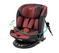 Bebeconfort RevolveFix 360 i-Size, 360 Swivel Car Seat, 0-12 Years, 40-150 cm, ISOFIX Car Seat, Top Tether Installation, 360 Rotation, 6 Recline Positions, 12 Hearest Positions, Dual Red