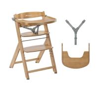 Bebeconfort Timba 2 Wooden High Chair, Up to 110 kg | Evolutive Ergonomic High Chair, From 6 Months, Fits Dining Tables, Removable Tray, Adjustable Seat & Footrest