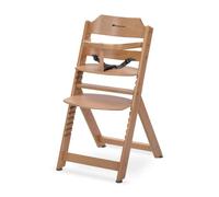 Bebeconfort Timba Basic Evolutive Wooden Highchair, 6 Months - 10 Years, Up to 30 kg, Baby High Chair, Adjustable Seat & Footrest, Removable 3-point Safety Harness, Natural Wood