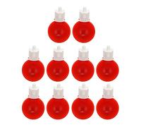 Bebederos para Pollos, bebederos automáticos para Aves de Corral, Tazas, tazón pequeño para Beber para Pollos, Patos, Gansos, Pavos, plástico, 10 Piezas, 6 cm de diámetro