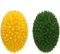 bebeibon 2 Pack Cat Self-Grooming Corner Scratcher, Self-Caring Cat Brush, Durian Shape Cat Wall Scratcher Grooming Massage Cat Accessories, Massager Toy for Kittens Cats(Green+Yellow)