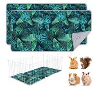BeBeJoJo 2 Pack Guinea Pig Cage Liner,Washable Guinea Pig Bedding,Reus