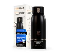 BEBELUX® Baby Bottle Warmer, Electric Baby Milk Warmer for Travel, 36 W USB-C Quick Charge, BPA-Free, Perfect Temperature Control, Germ-Free & Leak-Proof, Long-Lasting Batter (Black)