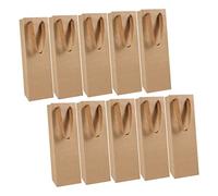 BEBEMOKO 10-Piece Wine Bottle Paper Pouches Stylish Wine Pouches for Parties Presenting