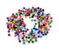 BEBEMOKO 1000Pcs Christmas Glitter Pom Poms Assorted Red Green Craft Balls for Festive Decor DIY Arts Supplies for Tree Ornaments Party Decorations and Holiday Crafts