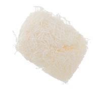 BEBEMOKO 100g White Raffia Paper Shredded Crinkle Cut Box Filling Material for Wrapping, Hamper Decoration, and Packaging Accessories