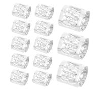 BEBEMOKO 100pcs Adjustable Silver Hair for Dreadlocks and Braids Lightweight Metal Hair Jewelry Rings with Artistic Hollow Design Accessories for Women Daily Wear and Parties