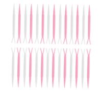 BEBEMOKO 100Pcs Double-fold Eyelid Sticker Y Forks Makeup Applicators for Hooded Eyes Cosmetic Accessories for Women Portable Eye Lid Lift Tools Random Color