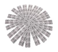 BEBEMOKO 100pcs Grey Raffle Tickets Labels for Party and Event Use Game Tickets for Celebrations School Church and Prize Drawings Easy Tear for Versatile Occasion Records