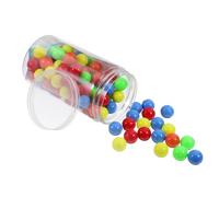BEBEMOKO 100pcs Small Colored Counting Balls Math Learning for Elementary School Probability Teaching Supplies Bright Non-toxic Educational Balls in Portable Box