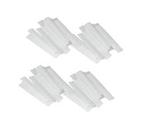 BEBEMOKO 100Pcs White Makeup Protective Covers PE Plastic Net Sleeves Breathable Mesh Makeup Brush Shields for Daily Use and Travel