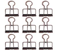 BEBEMOKO 10pcs Alloy Binder Clips Office Supplies Metal Document Clips Multi-Function File Clamps Compact and Light Weight Design for Office and Home Use