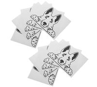 BEBEMOKO 10pcs Dog Car Window Stickers Weatherproof Car Body Decals for Truck SUV Bumper Rear Side Auto Exterior Decoration Pet Lover