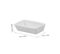 BEBEMOKO 10pcs High-temperature Resistant Ceramic Ash Dishes Burning Holders for Laboratory Weighing Boats Crucible Dishes Large Capacity Experimental Use