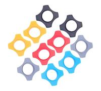 BEBEMOKO 10pcs Microphone Anti-slip Rubber Rings Multi-color Anti-rolling Protection for Handheld Microphones Non-slip Mic Accessories for Karaoke Stage Conference and Outdoor Use