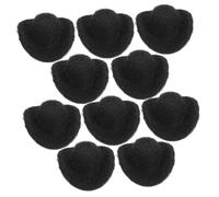 BEBEMOKO 10pcs Mini Cowboy Hats for Dolls Reusable Plastic Caps Miniature Western Style Craft Accessories for Dollhouse Decoration and Pet Costumes