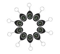 BEBEMOKO 10pcs Mini Keychain Compass for Hiking Camping Portable Outdoor Pocket Navigation Tool Accurate Survival Compass Keyring User-friendly Design for Backpacking Adventures