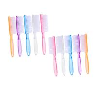 BEBEMOKO 10pcs Portable Nail Dust Brush Multi-color Plastic Handle Grip Fingernail Cleaning Brushes for Efficient Nail Powder Dust Removal Home Salon Travel Use