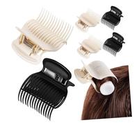 BEBEMOKO 12 Pcs Hot Roller Claw Clips Hair Curler Styling Tools for Women Heat-resistant Replacement Roller Clips Firm Hold Without Hair Marks Suitable for Salon and Home Use