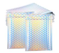 BEBEMOKO 12 Pcs Self-Adhesive Bubble Shipping Bags for Mailing Package Strong Seal Protective Padded Envelopes Lightweight Mailer Bags Suitable for Cards Key Chains Phone Cases and Watches
