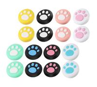 BEBEMOKO 16pcs Cat Paw Joystick Covers Non-slip Analog Stick Caps Compatible with Nintendo Switch Controller, Cute 3d Joystick Grip Caps for Gaming Accessories, Set Random Style