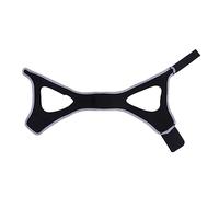 BEBEMOKO 1Pc Adjustable Chin Strap for Sleep Snore Jaw Belt Breathable Neoprene Device for Stress Relief Black and Grey Triangle Design