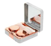 BEBEMOKO 1set Travel Cases Mirror Portable Marble Pattern Holder Compact for Makeup and Outdoor Use for Women and Friends