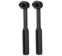 BEBEMOKO 2 Pcs Turntable Stylus Cleaning Brushes for Record Needles Vinyl Record Cleaner with Gentle Nylon Bristles Plastic Construction Multi-functional for Camera Lenses and Electronics