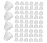 BEBEMOKO 200pcs Aromatherapy Bottle Cap Plugs with Holes 28mm Glass Diffuser Lid Stopper for Essential Oil Reed Diffusers Perfume Bottle Replacement Parts