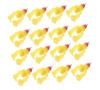 BEBEMOKO 20pcs Automatic Chicken Waterer Chicken Drinkers Poultry Drinker Feeders Garden Bird Water Feeder Random Color