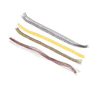 BEBEMOKO 20pcs DIY Doll Eyelashes for Multi-color Craft Supply with Black Brown Tea Gold Safe for Doll Making and Early Childhood Education