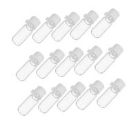 BEBEMOKO 20pcs Leakproof Travel Lotion Bottles with Plastic Lids Transparent Miniature Refillable Containers for Skincare Essential Oils and Moisturizers Portable Packing for Travelers